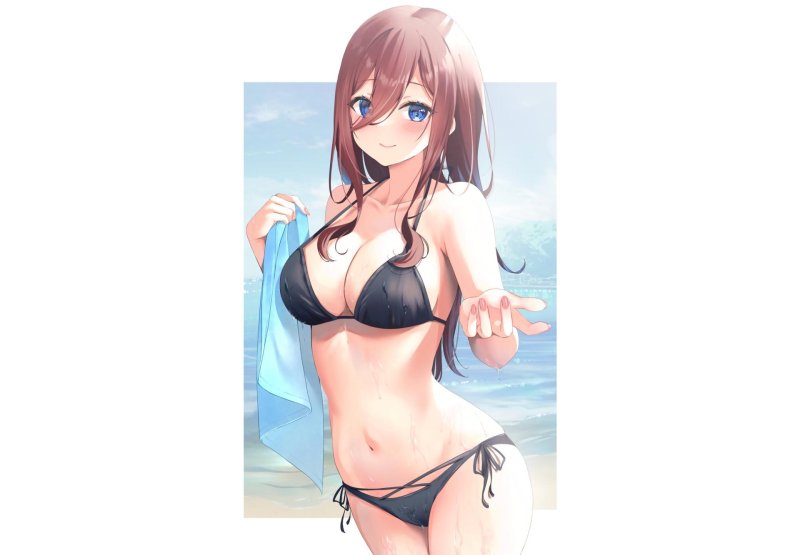 Mika Nentally in a swimsuit