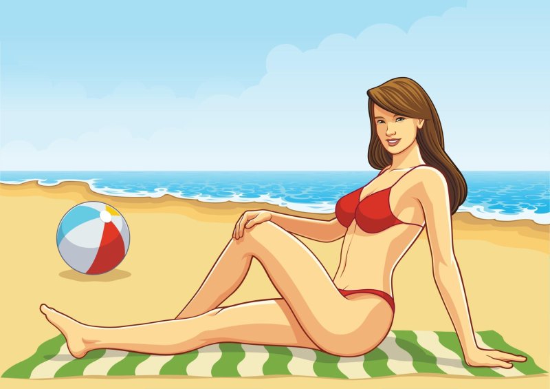 Girl on the beach