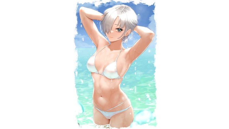 Anime girl with big tits