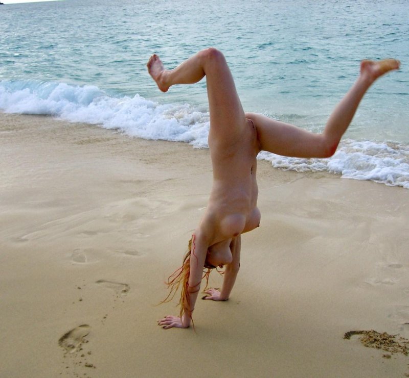 On the beach