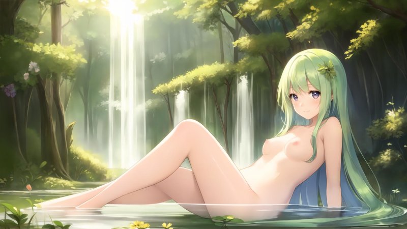 Naked girl anime