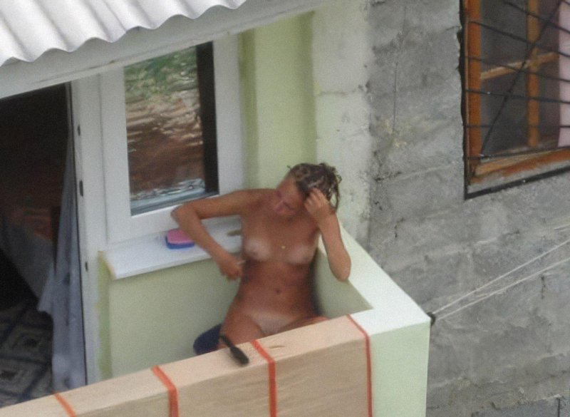 Sex on the balcony