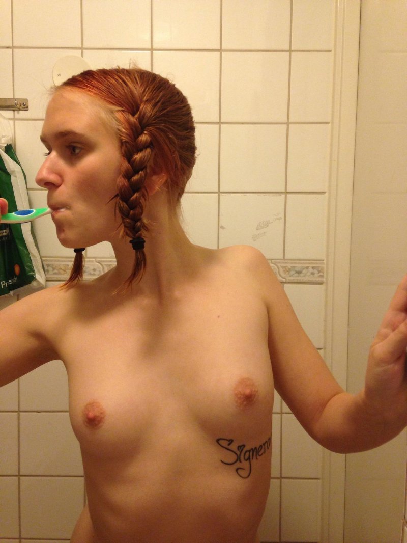 Flat boobs homemade
