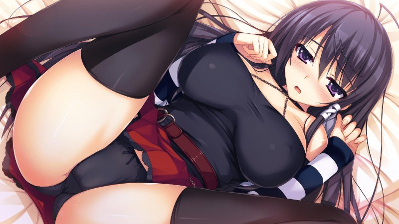 Hentai in black panties