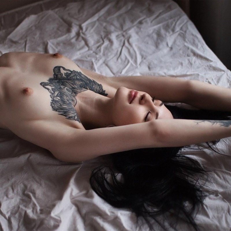 Girl with tattoos