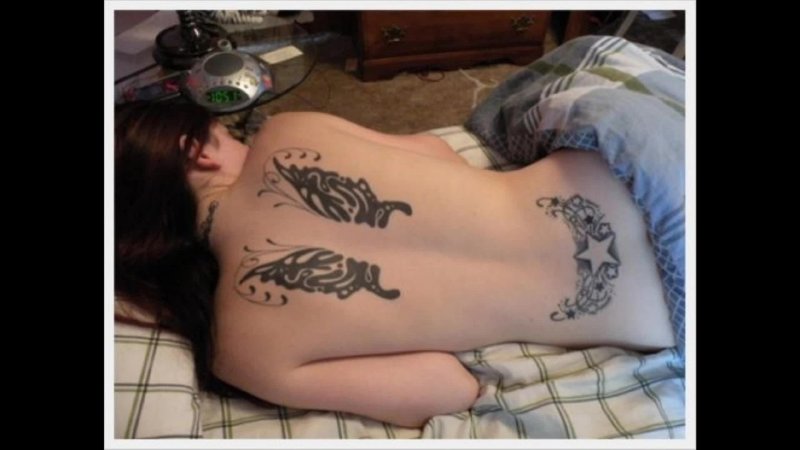 Tattoo for girls on the lower back