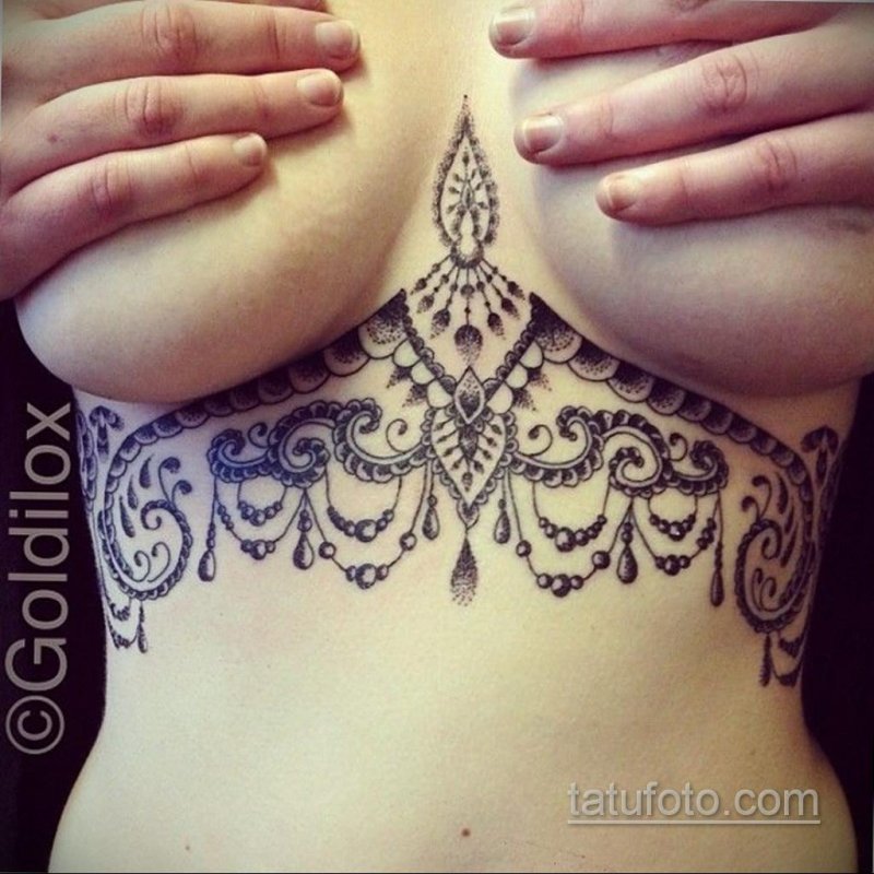 Tattoo under the chest