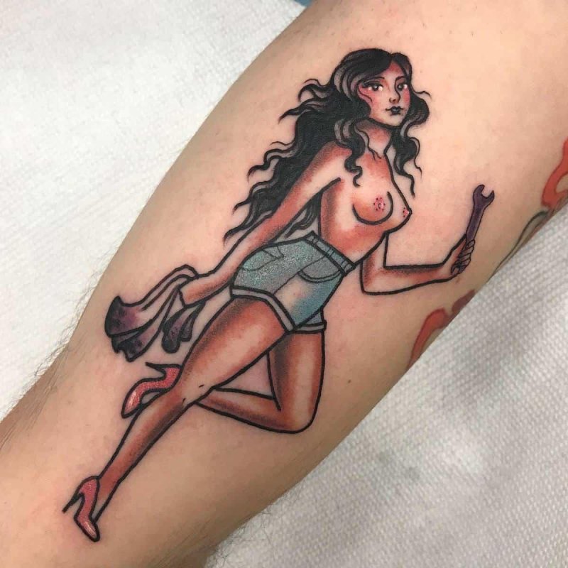 Tattoo pine ALD Old Skul