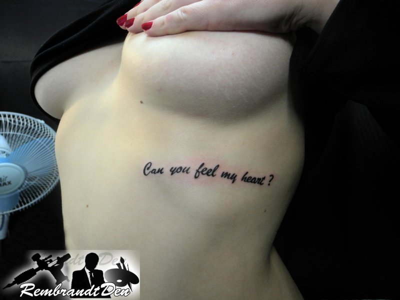 Breast tattoos