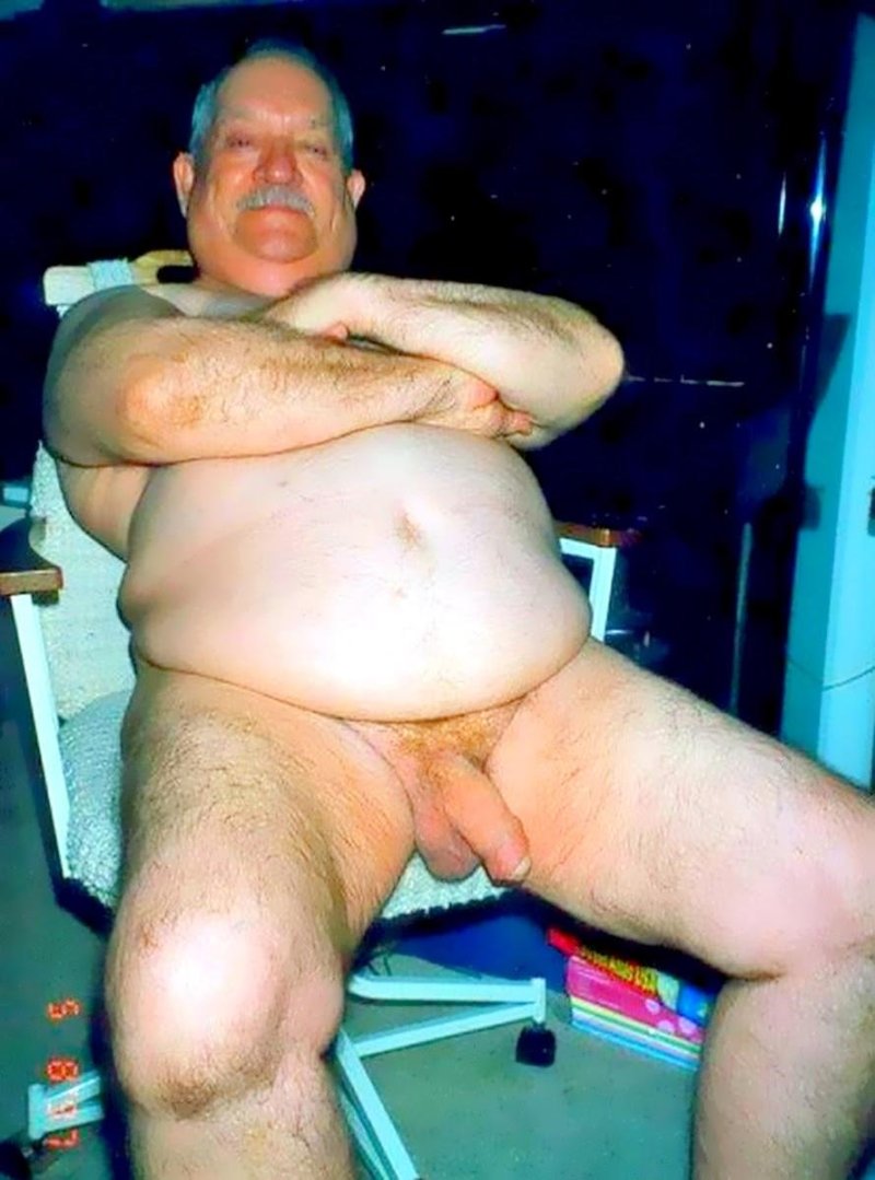 Thick old naked grandfathers