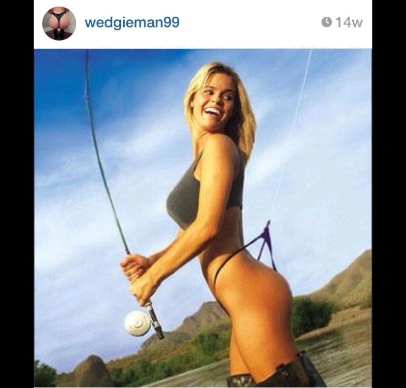 Female fishing