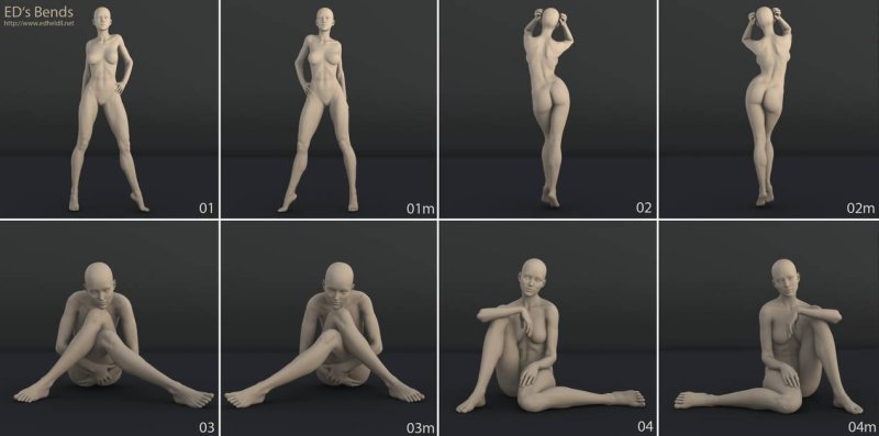 Female figure reference
