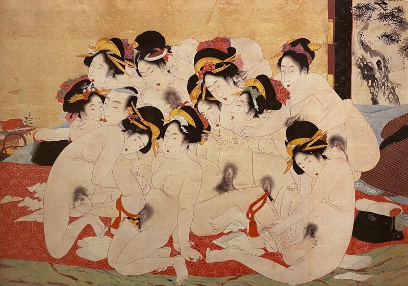 Japanese erotic engraving